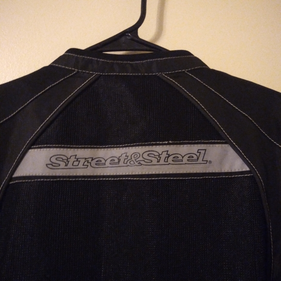 Street & Steel Black Open Road Mesh Motorcycle Unisex Jacket, Chaquita, … - Picture 4 of 14